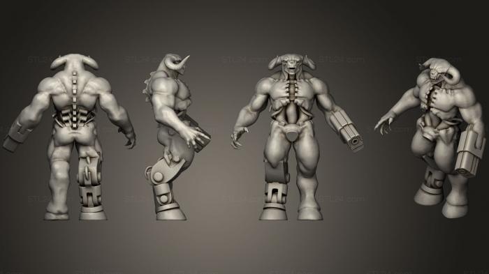 Figurines simple (Cyberdemon, STKPR_0310) 3D models for cnc